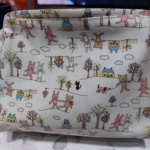 Dolly Club Practical Bears and Dog Makeup Pouch Small Bag Zipper